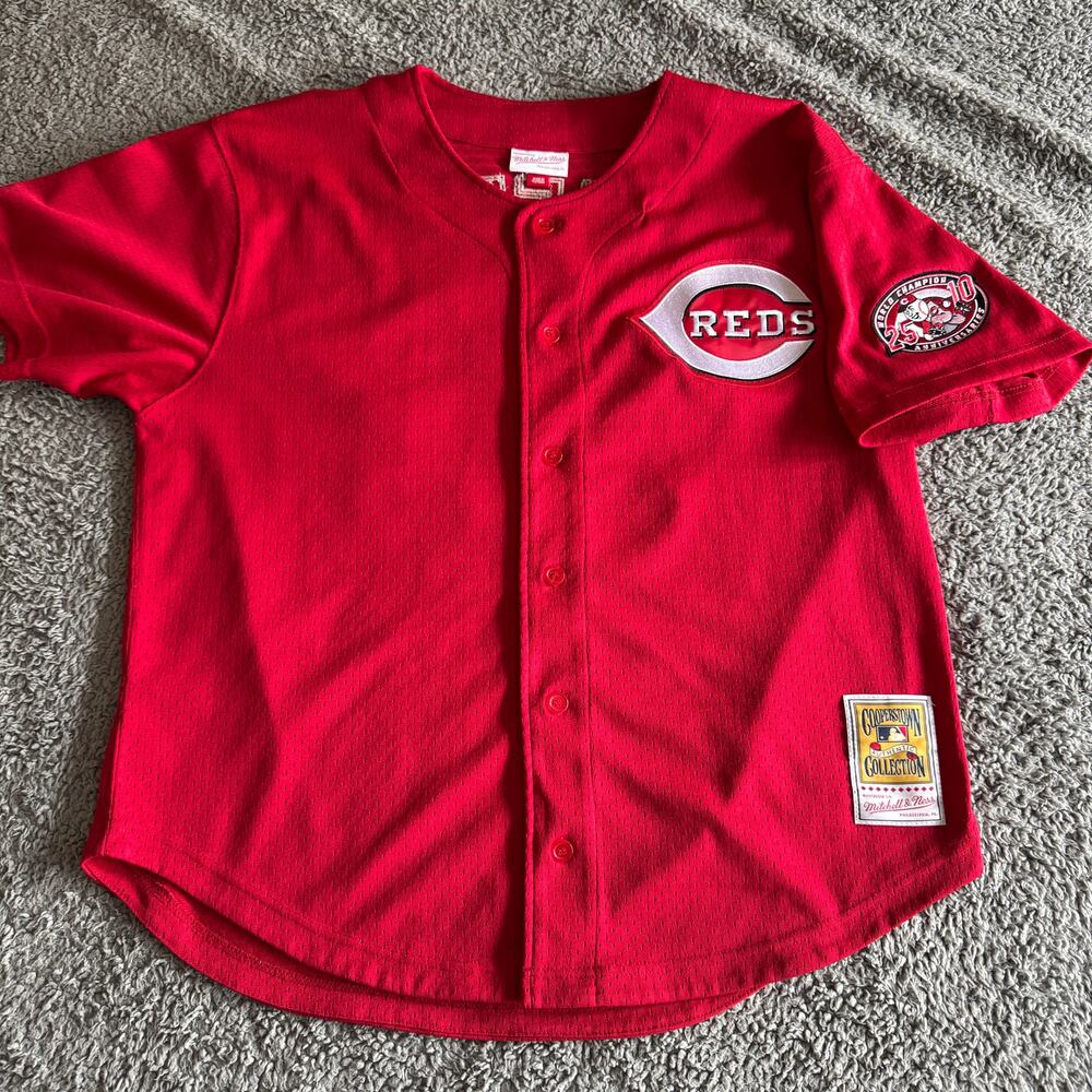 NWOT Mitchell & Ness Ken Griffey Jr 2000 MLB Cincinnati Reds Jersey 48-XL Sewn